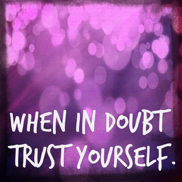 Inspirational Quote in Purple