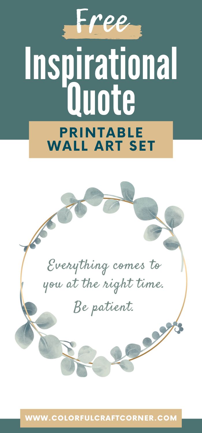 Inspirational Quote Wall Art Set
