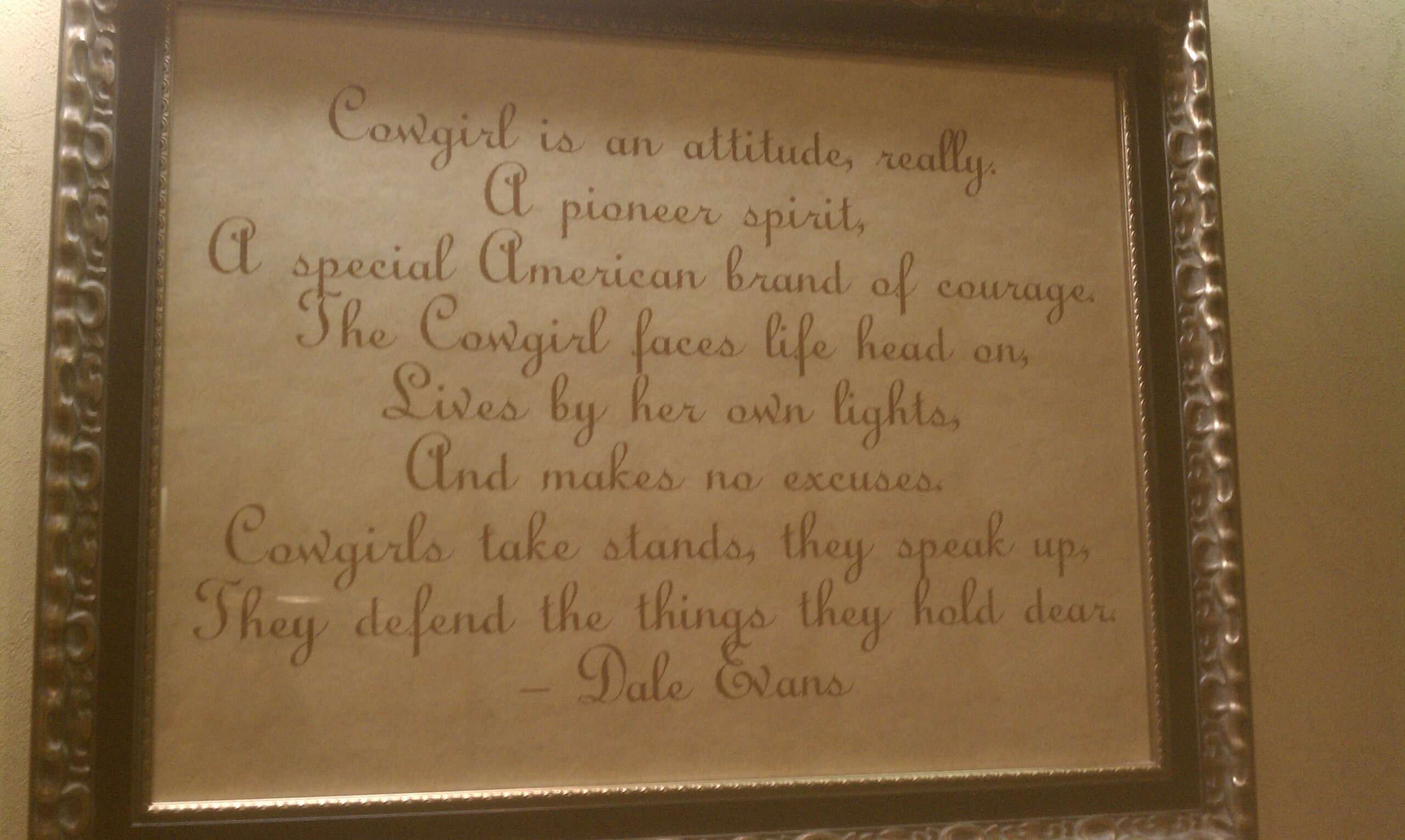 Inspirational Cowgirl Quote 3
