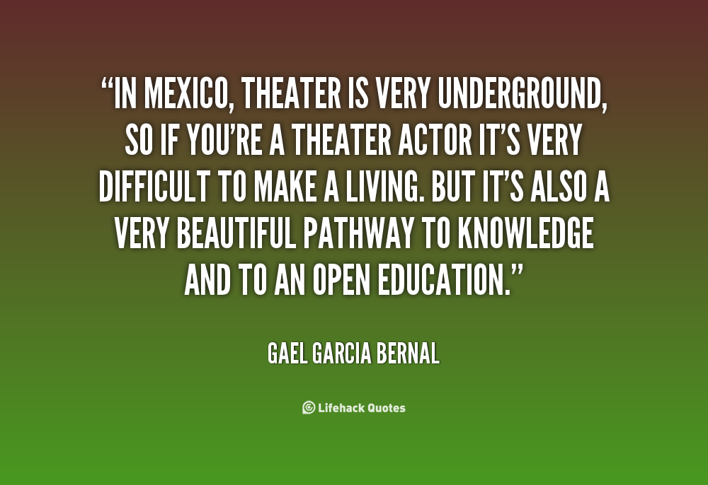 Theatre Quotes Inspirational