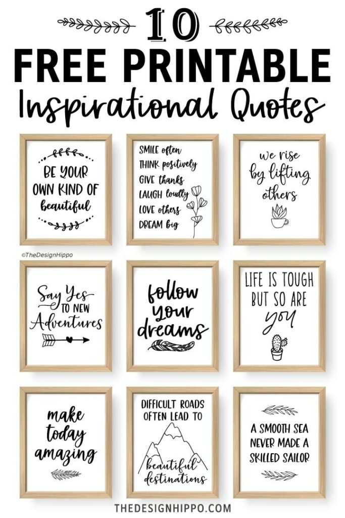 Printable Inspirational Quotes Free