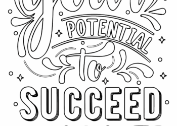 10 Uplifting Inspirational Quotes Coloring Pages