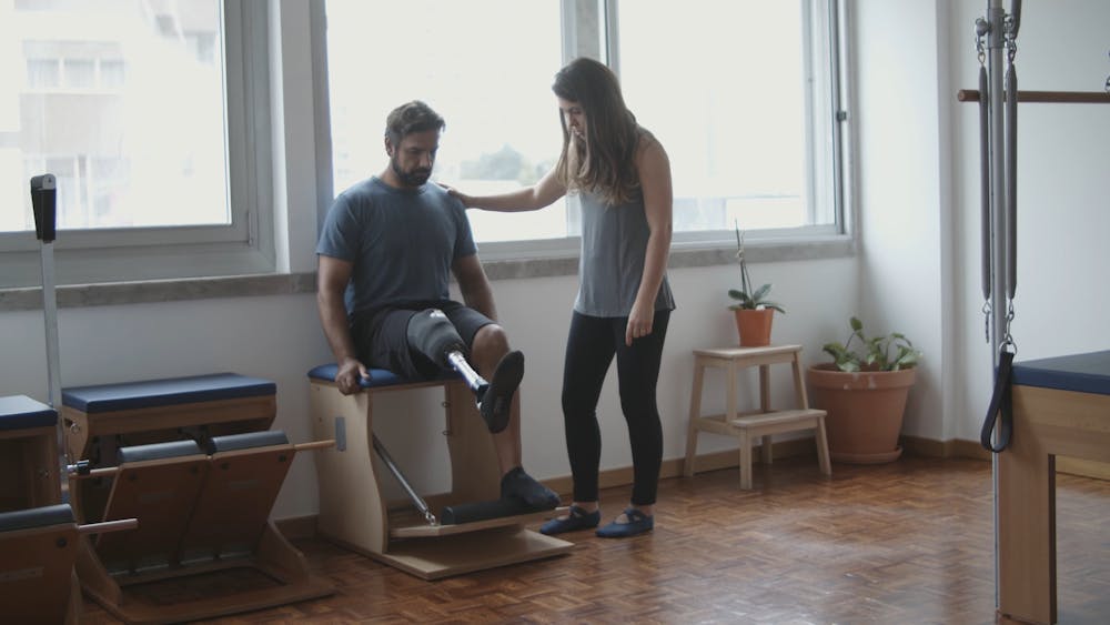 Man Having a Physical Therapy