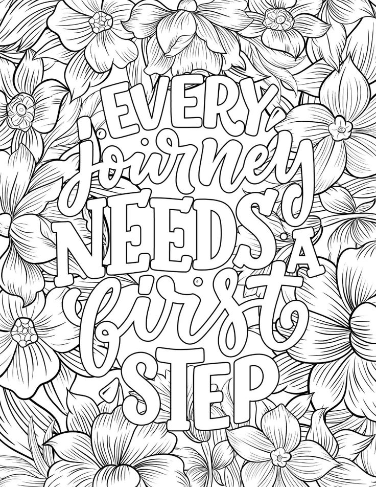 Inspirational Quotes Coloring Pages