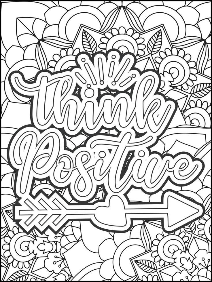 Another Motivational quotes coloring page