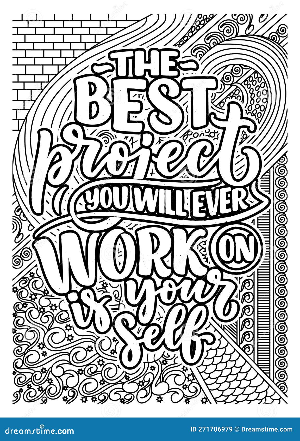 Inspirational Quotes for Adults Coloring Page