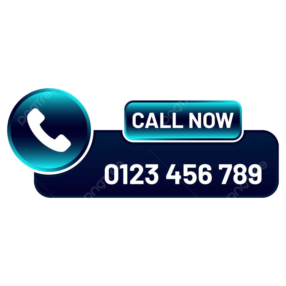 Transparent Call Now Button With Phone Number