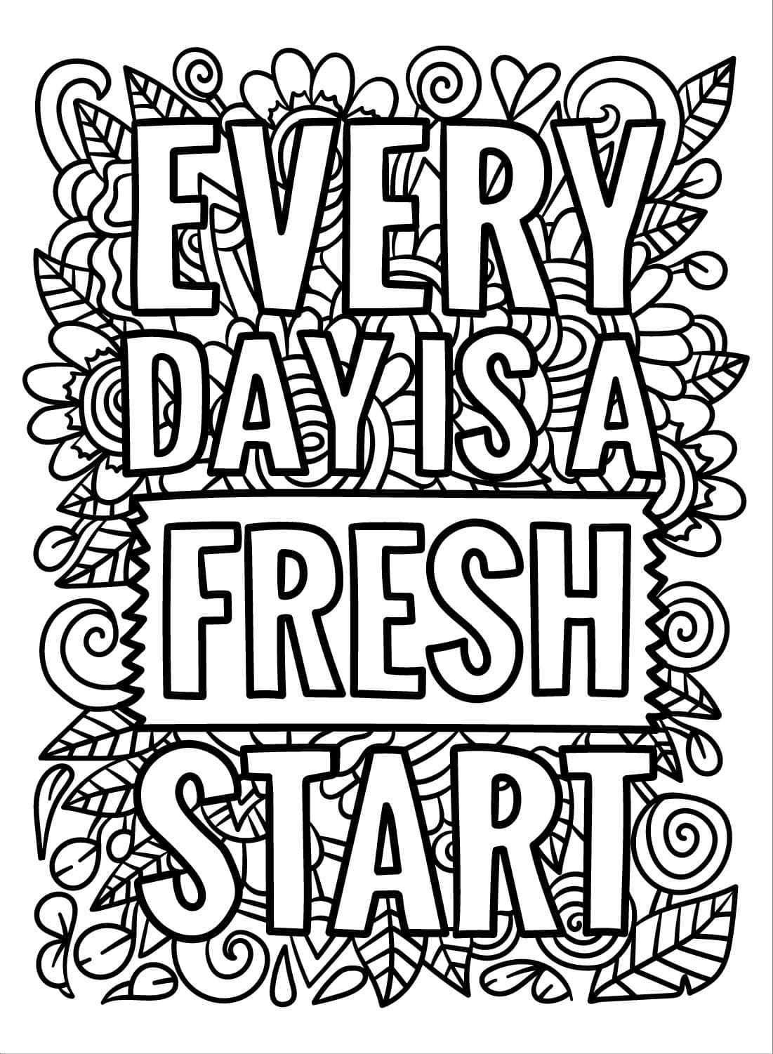 Print Inspirational Quotes coloring page