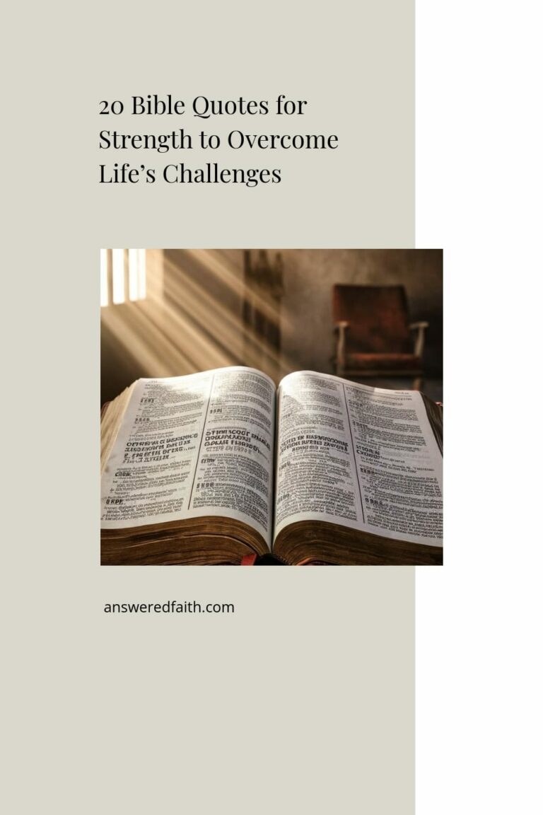 20 Bible Quotes for Strength