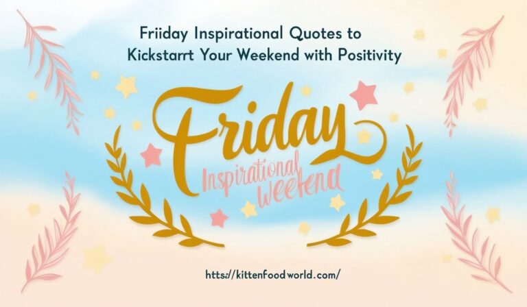 90 Friday Inspirational Quotes